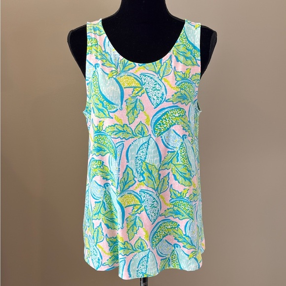 Women’s LILLY PULITZER Kristen swing top- urchin pink/vitamin sea. Size Large - Picture 3 of 7